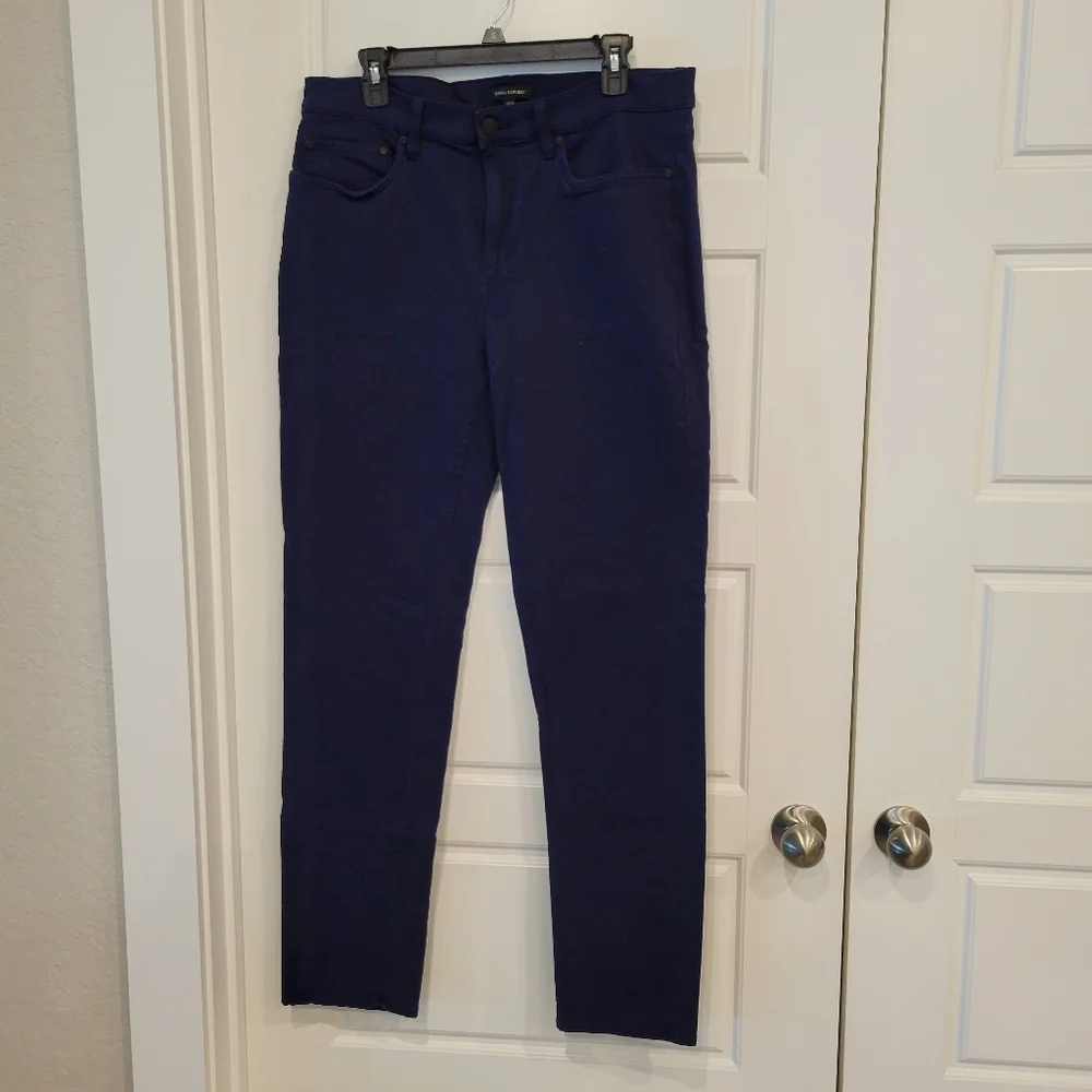 BANANA REPUBLIC MEN'S BLUE SUEDE PANTS SIZE 34